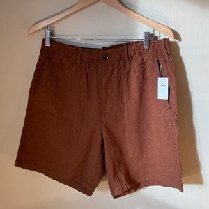 *New* Gap Men's 100% Linen Shorts in Copper Size Medium